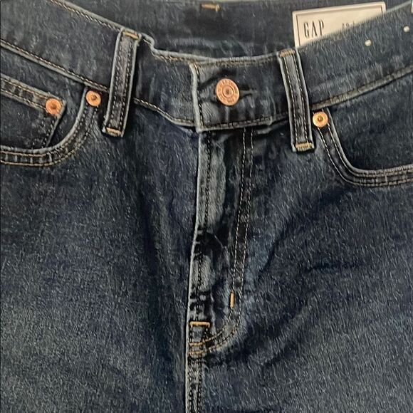 GAP Blue Jean Shorts High-Waisted Classic - Picture 3 of 7